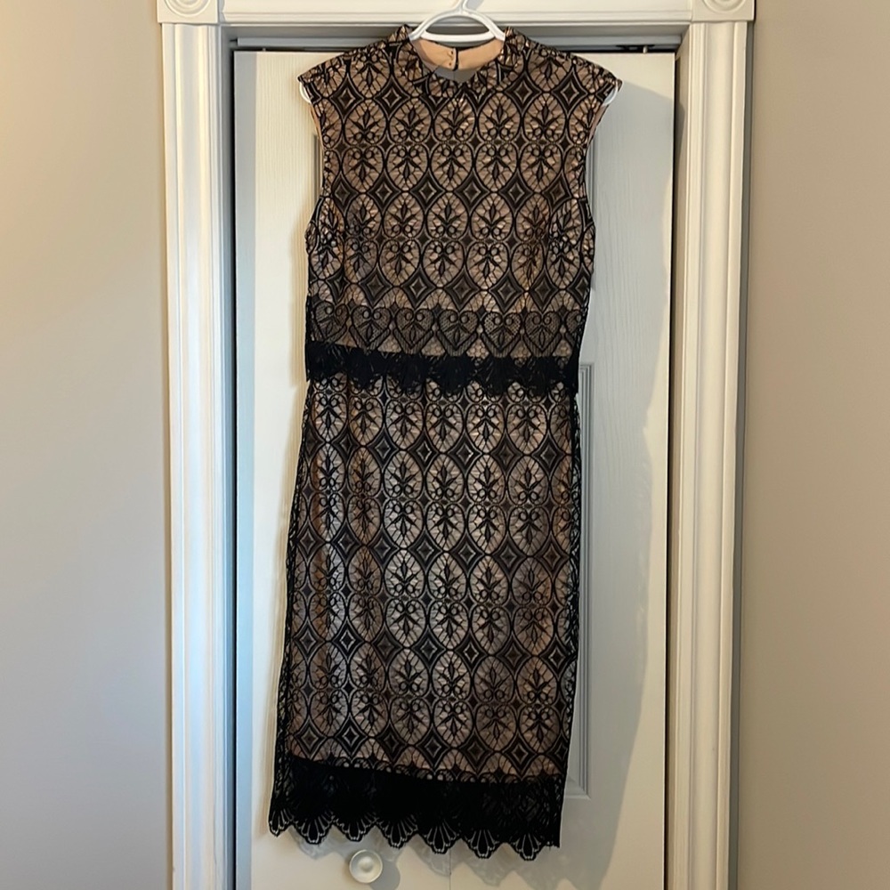Women’s black dress size medium midi length